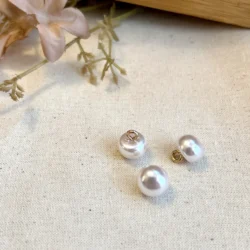 Luksusperle med hempe - 10 mm Rosa - Lys rosa (30 stk)