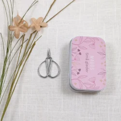 Minisaks Rustikk (Sølv) i metalleske