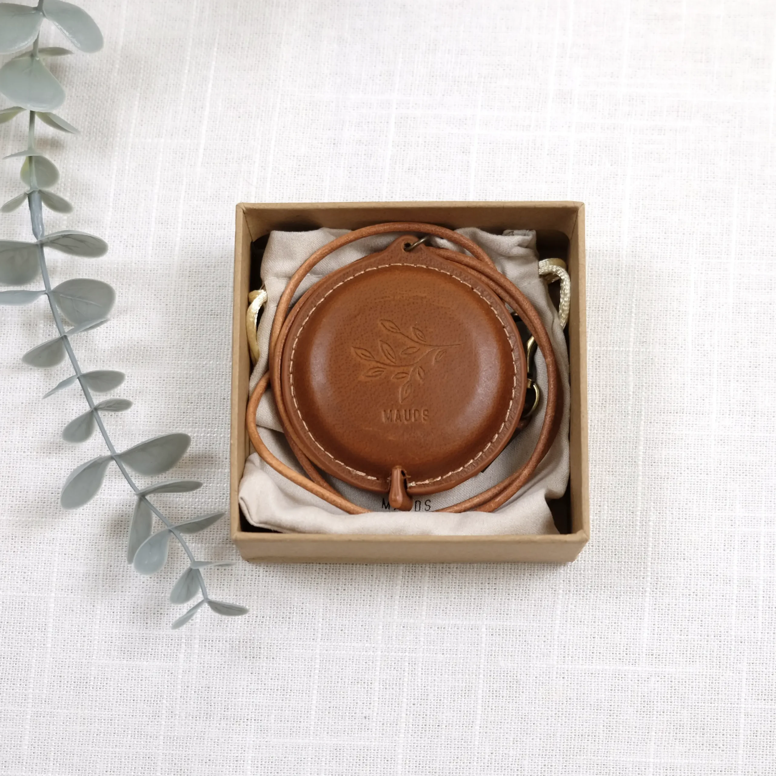 Rullemålbånd i eksklusivt skinn med avtagbar snor - 1, 5 meter - Bilde 8