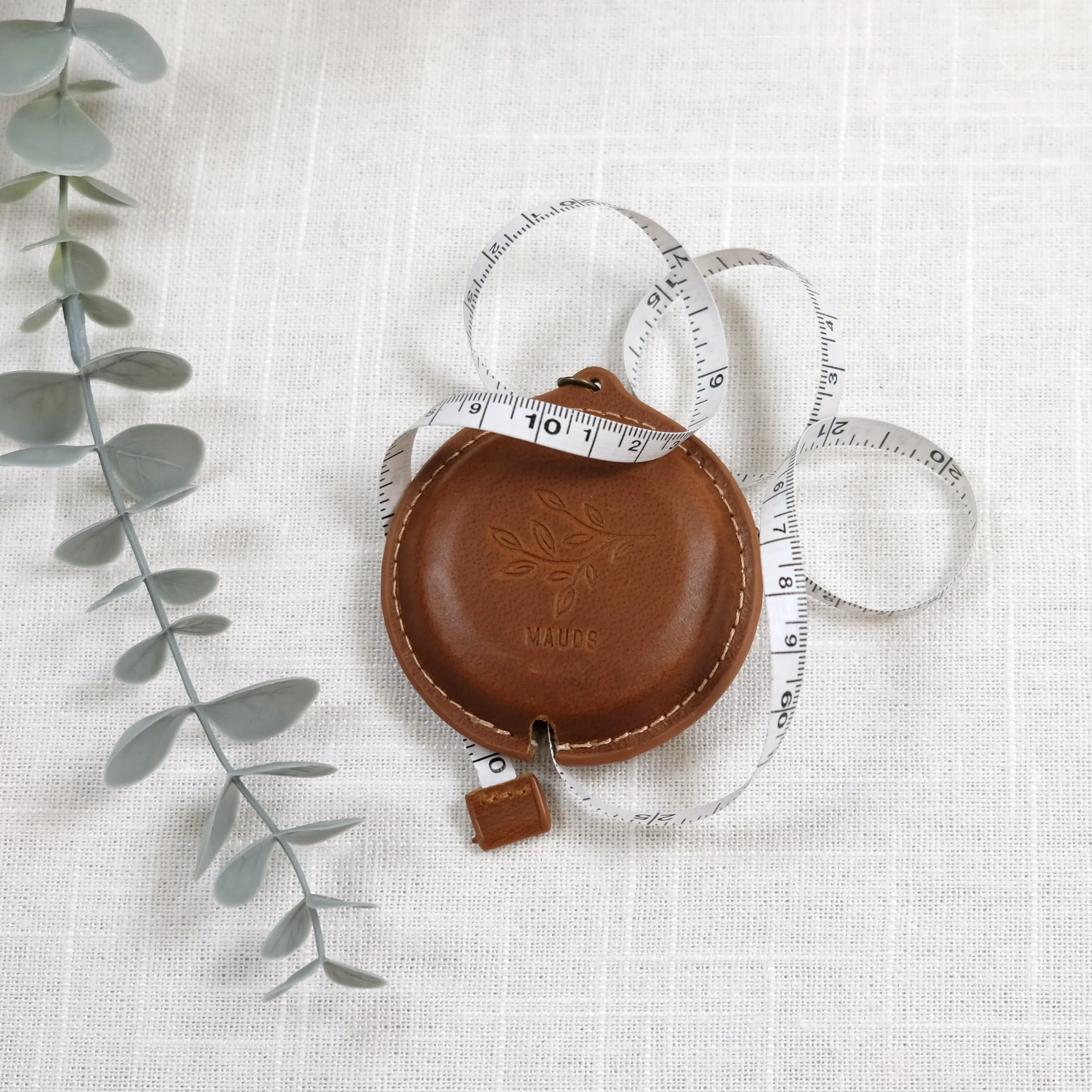 Rullemålbånd i eksklusivt skinn med avtagbar snor - 1, 5 meter - Bilde 6