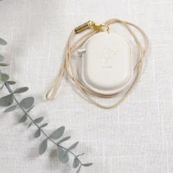 Rullemålbånd - Ovalt med snor, kremhvit (6 stk)