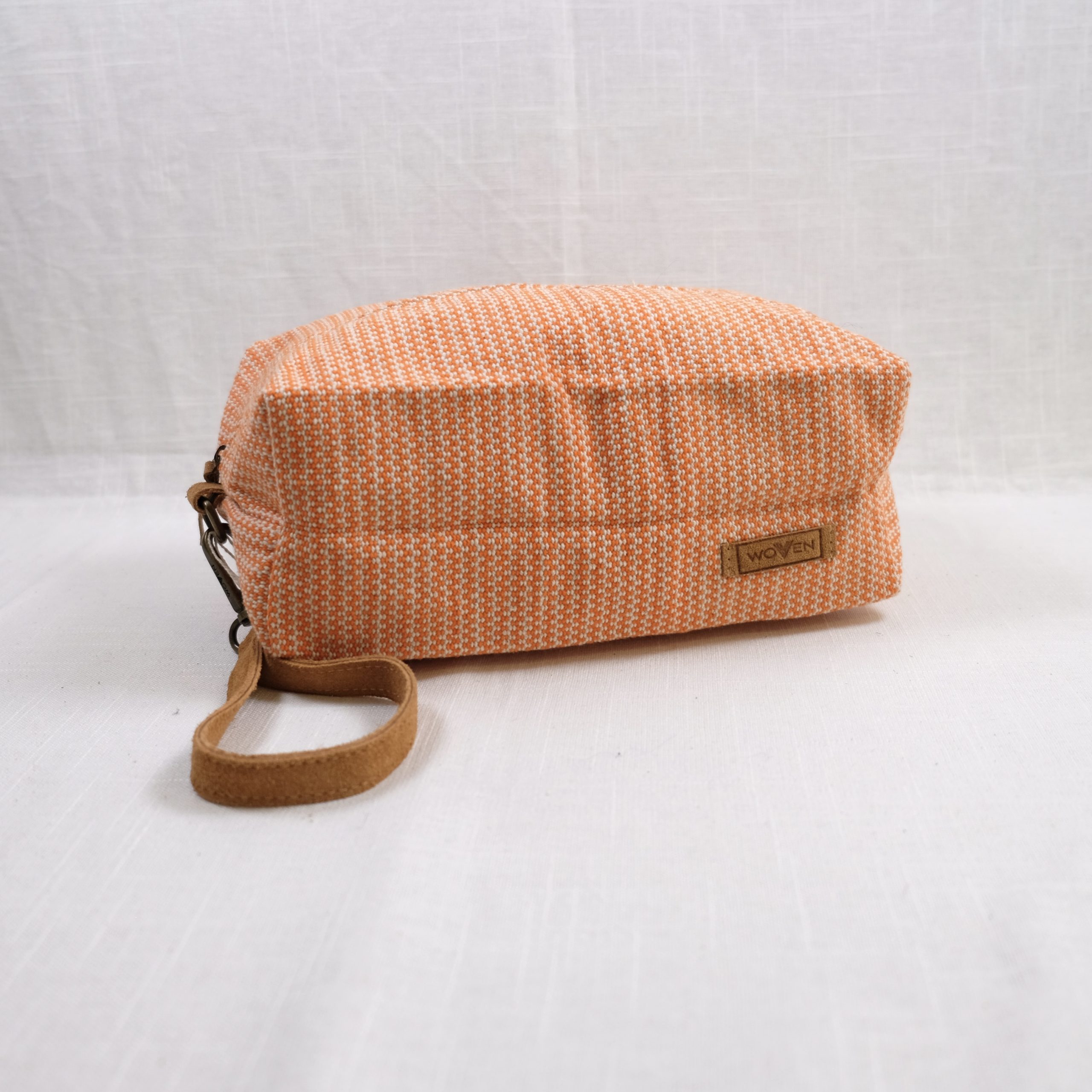 Woven Prosjektbag - orange stripevev