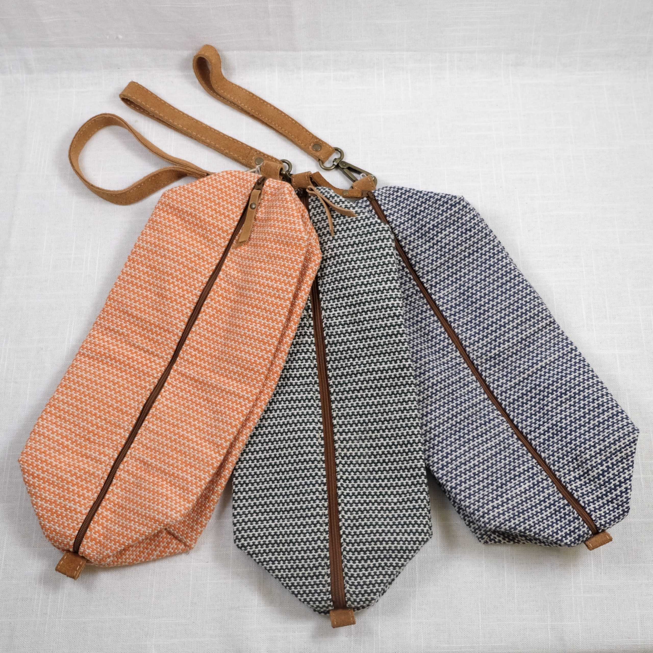 Woven Prosjektbag - blå stripevev - Bilde 2