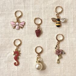 Blingmarkører - med rund karabin (24 stk i posen)