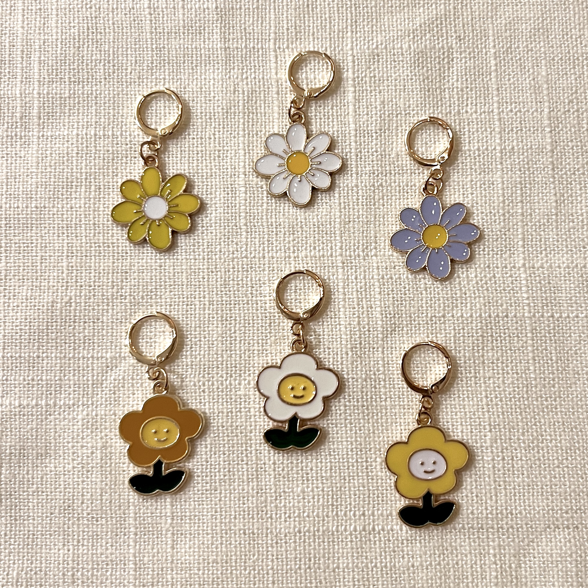 Blomstermarkører - med rund karabin (24 stk i posen)