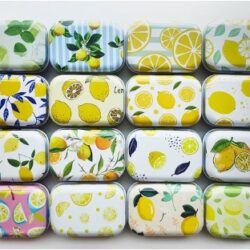 Metallbokser - Sitroner (32 stk)